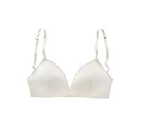 Bralette-BH S.OLIVER "Fabienne", Damen, Gr. 80, Cup A, beige (creme), Spitze, Obermaterial: 46% Polyamid, 43% Polyester, 11% Elasthan, BHs, ohne Bügel aus graphischer Spitze, Dessous (48011635-80) cre