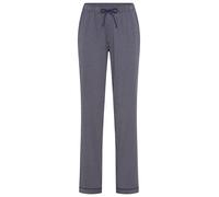 Pyjamahose S.OLIVER, Damen, Gr. 32/34, N-Gr, blau (dunkelblau, gestreift), Single Jersey, Obermaterial: 50% Baumwolle, 50% Viskose, gestreift, bequem lang, Hosen Pyjamahose, mit seitlichen Eingrifftas