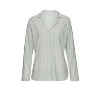 s.Oliver Pyjamaoberteil Everyday Damen V-Ausschnitt Langarm gestreift dunkelgrün Gr. 32/34