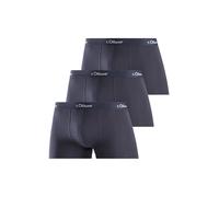 s.Oliver Herren Boxershorts Basic Boxerbrief Baumwoll-Stretch 3er-Pack Marine L