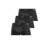 s.Oliver Herren Boxershorts 3er Pack Basic 1 Schwarz L