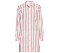 Nachthemd S.OLIVER, Damen, Gr. 36, N-Gr, mauve gestreift, Web, Obermaterial: 100% Viskose, gestreift, oversize kurz, V-Ausschnitt, elastischer Bund mit innenliegendem Gummizug, Kleider Nachthemd, mit