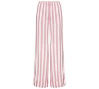 Pyjamahose S.OLIVER, Damen, Gr. 34, N-Gr, rosa gestreift, Web, Obermaterial: 100% Viskose, gestreift, ausgestellt lang, Hosen Pyjamahose, mit breitem Aufschlag am Saum (73868401-34) rosa gestreift