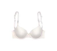 Schalen-BH S.OLIVER "Camille", Damen, Gr. 85, Cup B, beige (creme), Microtouch, Obermaterial: 72% Polyamid, 16% Polyester, 12% Elasthan, Basic, BHs Schalen-BH, mit Bügel & Spitzenträger, T-Shirt-BH, b