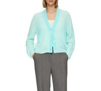 Lockere Strickjacke aus Alpakamix mit Rippstruktur 38 türkis 2157237.61X2.38