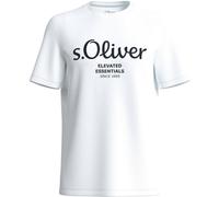 s.Oliver LOGO T-NOOS Herren T-Shirt, weiß, größe M