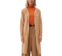 Long-Cardigan mit Kapuze 38 braun