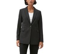 Longblazer S.OLIVER BLACK LABEL Gr. 34, schwarz Damen Blazer mit extravaganten 4-Knopf-Manschetten an den Ärmeln (17872539-34)