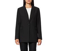 Longblazer S.OLIVER BLACK LABEL Gr. 34, schwarz Damen Blazer mit extravaganten 4-Knopf-Manschetten an den Ärmeln (17872539-34)