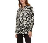 Longbluse aus reiner Viskose 36 schwarz