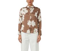 Longbluse aus Satin mit All-over-Print 40 braun|mehrfarbig 2177607.86A1.40