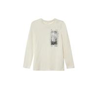 Longsleeve aus Baumwolle mit Frontprint und Rippkragen 134/140 beige 2169165.9001.134_140