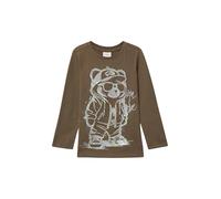 Baumwoll-Longsleeve mit Silikonprint 128/134 braun 2170152.8917.128_134