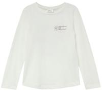 Longsleeve mit glitzerndem Front- und Rückenprint 116/122 weiß|creme 2170318.0210.116_122