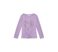 s.Oliver Longsleeve mit Glitzerprint und Knoten-Detail