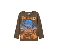 Longsleeve mit großem Dino-Print und Stickerei-Details 140 braun 2170051.8917.140