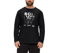s.Oliver Longsleeve mit gummiertem Label-Print