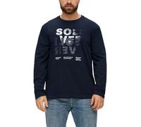s.Oliver Longsleeve mit gummiertem Label-Print
