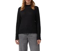 Longsleeve mit offener Struktur im Slim-Fit 46 schwarz 2170130.9999.46