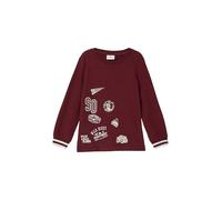 s.Oliver Longsleeve mit Print und Kontrast-Rippbündchen
