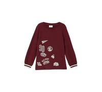Longsleeve mit Print und Kontrast-Rippbündchen 140 rot 2170049.3900.140