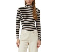 Longsleeve mit Rollkragen und Ringelmuster 40 schwarz|mehrfarbig 2172329.99G3.40