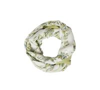 s.Oliver Loop-Schal aus Viskose mit floralem Muster ONESIZE creme/grün