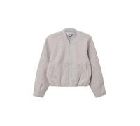 s.Oliver Loose-Fit-Collegejacke in Wolloptik schiefergrau 170/176