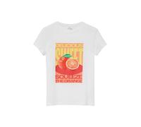 s.Oliver Loose Fit T-Shirt mit Frontprint Weiß Größe 134/140