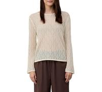 Luftiger Strickpullover aus Leinenmix mit Ajourmuster 38 creme 2165844.0750.38