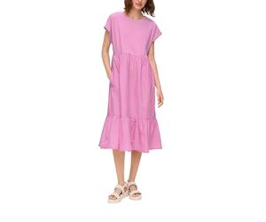 s.Oliver Luftiges Baumwollkleid im Fabricmix und Relaxed Fit