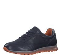 s.Oliver Herren Sneaker flach aus Leder Bequem, Blau (Navy), 43