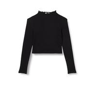 s.Oliver Mädchen 2135049 Langarmshirt mit Stehkragen, 9999 schwarz, XL