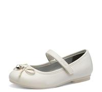 s.Oliver Mädchen Ballerinas mit Schleife Bequem, Weiß (White), 35 EU