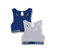 s.Oliver Mädchen Bustier im Doppelpack, Blau (Royal Blue 5809), 164 EU