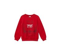 Kuscheliges Sweatshirt mit Glitzerprint 128/134 rot 2173270.3384.128_134
