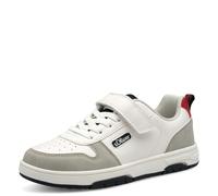 s.Oliver Mädchen Sneaker flach mit Klettverschluss Bequem, Weiß (White Comb.), 37 EU