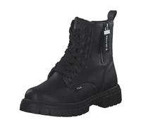 s.Oliver Mädchen Stiefeletten zum Schnüren mit Reißverschluss Wasserabweisend, Schwarz (Black), 33 EU