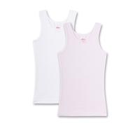 Sanetta Mädchen Singlet i dobbeltpakke Unterhemd, Rosa (Lolly 3053), 116 EU