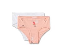 s.Oliver Mädchen Unterhose Rot | Hochwertige und Bequeme Unterhose aus Baumwoll-Mix. Slip mit Wordingprint | Inhalt: 2er Set Unterwäsche