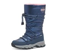 s.Oliver Mädchen Winterstiefel ohne Absatz Gefüttert Wasserabweisend, Blau (Navy Comb.), 37 EU