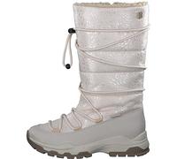 s.Oliver Mädchen Winterstiefel ohne Absatz mit Schnürung Gefüttert, Beige (Beige Comb), 33 EU