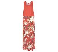S.OLIVER Maxikleid Damen koralle-bedruckt Gr.42