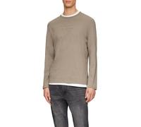 s.Oliver Meliertes Longsleeve aus Jersey mit Logo-Print