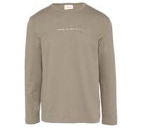 s.Oliver Meliertes Longsleeve aus Jersey mit Logo-Print
