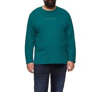 Meliertes Longsleeve aus Jersey mit Logo-Print XXL Blau 2162191.67D1.XXL