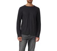 Meliertes Longsleeve aus reiner Baumwolle mit Raglanarm XXL grau 2172529.9898.XXL