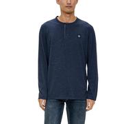 s.Oliver Meliertes Longsleeve mit Henleyausschnitt