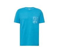 Meliertes T-Shirt aus Baumwollmix mit Artwork XL türkis 2165612.62D1.XL