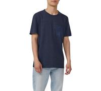 Meliertes T-Shirt aus Baumwollmix mit Artwork 3XL blau 2165612.58D1.3XL